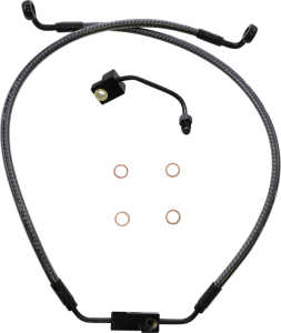 Karbonfibr Lower Brake Line Silver, Carbon Fiber, Karbonfibr Standard, 1, nordicamoto.ro