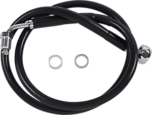 Extended Length Stainless Steel Brake Line Black, Vinyl Coated Oversize [+254 mm (10'')], 1, nordicamoto.ro