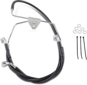 Stainless Steel Brake Line Kit Black, 1, nordicamoto.ro