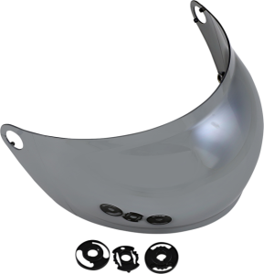 Gringo S Helmet Gen 2 Bubble Shield Silver ONE SIZE, 4, nordicamoto.ro
