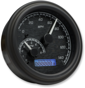 Mvx Series Fatbob Analog/digital Gauge System Gray, Black, 3, nordicamoto.ro