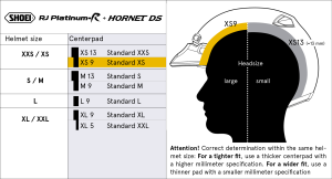 SHOEI RJ-PLat és Hornet DS L9 sisakbélés, 2, nordicamoto.ro