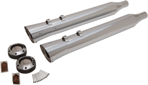 Fatshots Slip-on Mufflers Chrome