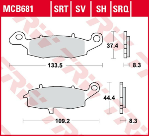 TRW szinterezett első fékbetétek közúti és pályahasználatra. Kompatibilis a KAWASAKI ZR-7 '99–'04 modellel, VN 800 DRIFTER '99 –'03/VN 1500 DRIFTER / CLASSIC '99–'04/SUZUKI GSF 600/650 BANDIT '00–'06/DL 650 V-STROM '04–/SV 650 '03–/GSR 750 '11–'16 modelle, nordicamoto.ro