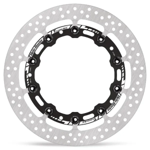 Halo sorozatú úszó rotor – fekete, ezüst, rozsdamentes acél, nordicamoto.ro