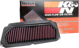 High-flow Air Filter Black, Red, 4, nordicamoto.ro