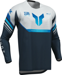Tricou Thor Launchmode Air Raptor Alb/Albastru 2XL, 1, nordicamoto.ro
