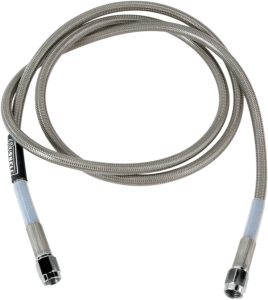 Street Legal Universal Brake Lines Silver, Clear-coated