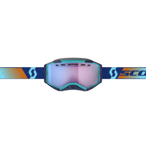 Scott Goggle Fury Snow Cross royal blue/orange enhancer blue chrome, 2, nordicamoto.ro