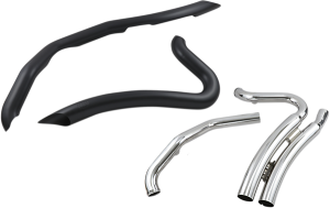 Speedster Swept Short Exhaust System Black, 1, nordicamoto.ro