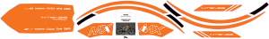 Graphics Kit For Tazer Mx Orange 
