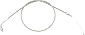 Armor Coat rozsdamentes acél fojtószelep-/alapjárati kábel cruiser motorkerékpárokhoz – Silver Standard modell, 1, nordicamoto.ro