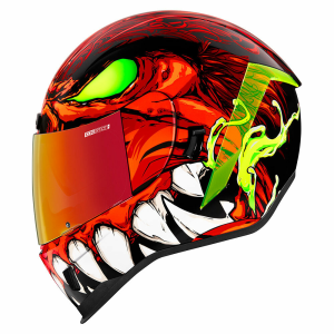 Casca Icon Airform™ Manik'R Black/Fluorescent Green/Red/White XS, 2, nordicamoto.ro