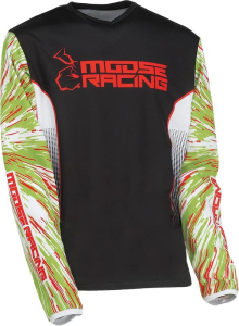 Tricou Copii MOOSE RACING Agroid Black/Green XS, 1, nordicamoto.ro