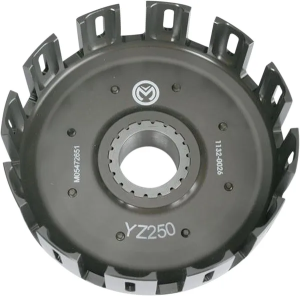 MOOSE RACING Billet Clutch Basket With Kickstart Gear Anodized 