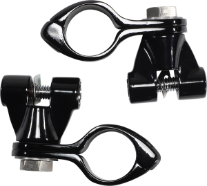 Engine Guard Highway Peg Hingeless Mounting Clamp Kit Black Standard, 2, nordicamoto.ro