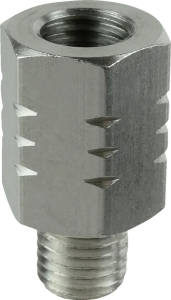 M10-1.25 Reverse Thread Adapter Silver, 1, nordicamoto.ro