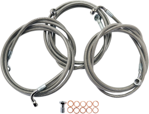 Stainless Steel Brake Line Kit Silver
