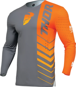 Tricou Thor Prime Analog Gray/Orange S, 1, nordicamoto.ro