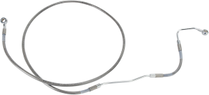 Extended Length Stainless Steel Brake Line Kit Silver, Clear-coated