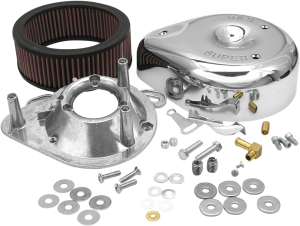 Air Cleaner Kit Silver, 1, nordicamoto.ro