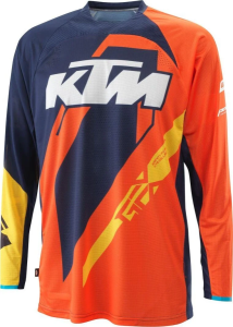KTM Gravity-FX Replica póló, kék/sárga/narancssárga