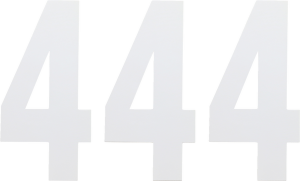 Standard Numbers White, 3, nordicamoto.ro