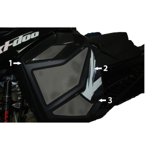 SPI Frogskinz 2013-14 Ski-doo XM Clutch Side Panel Vent Kit (3pc), 1, nordicamoto.ro