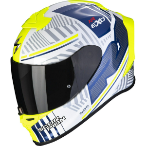 Casca integrala SCORPION EXO-R1 EVO AIR VICTORY Alb / Albastru M, 1, nordicamoto.ro