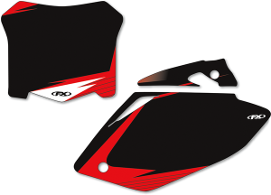Pre-cut Graphic Number Plate Kit White, 4, nordicamoto.ro