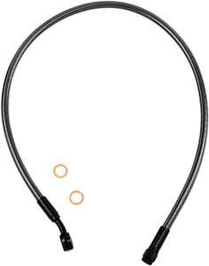 Braided Front Brake Line Black, Black Pearl Standard, 2, nordicamoto.ro
