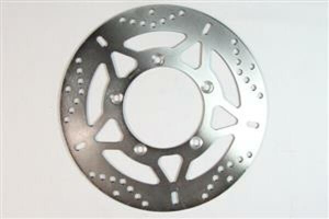 Round Fixed Brake Rotor Silver, Stainless Steel