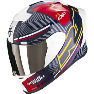 Casca integrala SCORPION EXO-R1 EVO AIR VICTORY Alb / Albastru M, 5, nordicamoto.ro