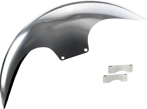 Cafe Front Fender For 21(r) Wheel Silver, 2, nordicamoto.ro