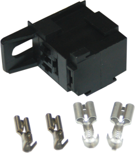 25 Amp Micro Relay/socket Kit Black