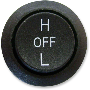 Universal Round Rocker Switch Black, 1, nordicamoto.ro
