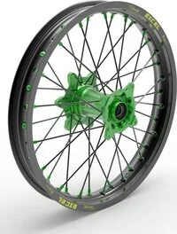 Elite Mx-en Wheel, Black Spokes Black, Green