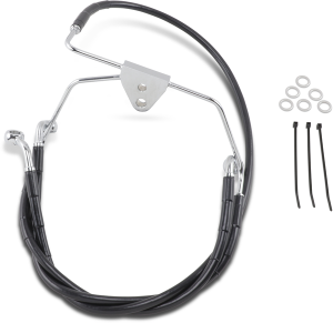 Extended Length Black Vinyl Brake Line Kit Black
