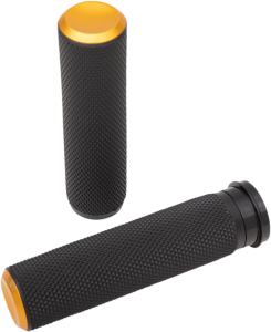 Fusion Knurled Grips Black, Gold