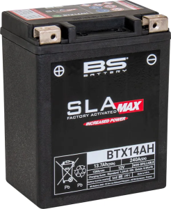 Sla Max Factory – Előre feltöltött, karbantartásmentes AGM akkumulátor [60873] Fekete, 1, nordicamoto.ro