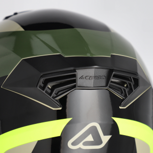 Acerbis Rider Graphic felhajtható sisak, zöld/barna, M-es méret, 4, nordicamoto.ro