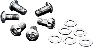 Button-head Fender Rail Bolt Kit Chrome