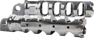 Muzzle Brake Folding Footpegs Silver