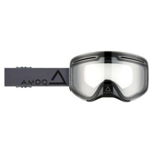 AMOQ Vision Vent+ motoros szán szemüveg mágneses lencsével: szürke-fekete – átlátszó, nordicamoto.ro