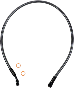 Braided Front Brake Line Black, Black Pearl Oversize [+51 mm (2'')], 1, nordicamoto.ro