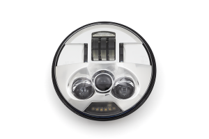 7(r) Led Headlight Chrome, 1, nordicamoto.ro