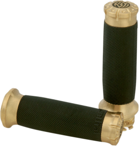 Chrono Grips Black, Brass, 2, nordicamoto.ro