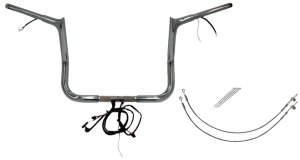 Plug & Play Ez Install 1-1/4(r) Pointed Top Handlebar Kit Silver