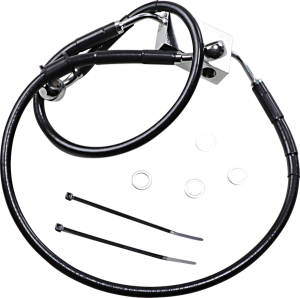 Extended Length Brake Line Black