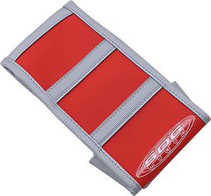 6-rib Gripper Seat Cover Gray, Red, 1, nordicamoto.ro